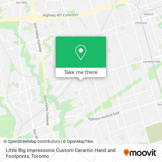 Little Big Impressions Custom Ceramic Hand and Footprints map