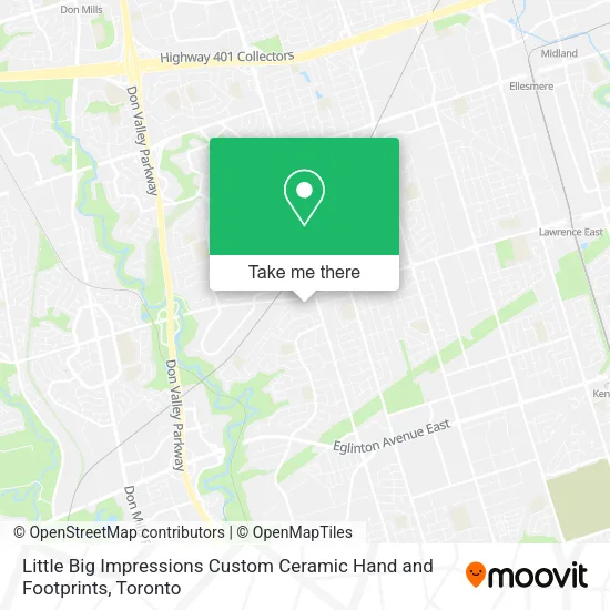 Little Big Impressions Custom Ceramic Hand and Footprints map