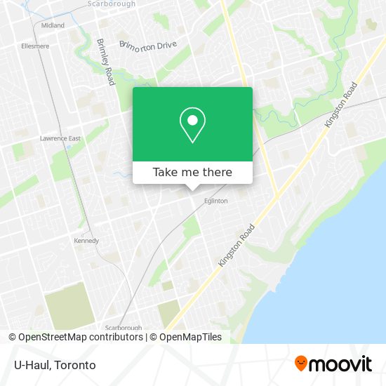 U-Haul map