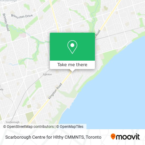 Scarborough Centre for Hlthy CMMNTS map