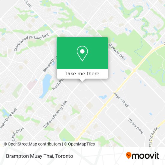 Brampton Muay Thai map