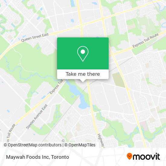 Maywah Foods Inc map