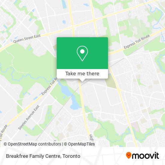 Breakfree Family Centre map