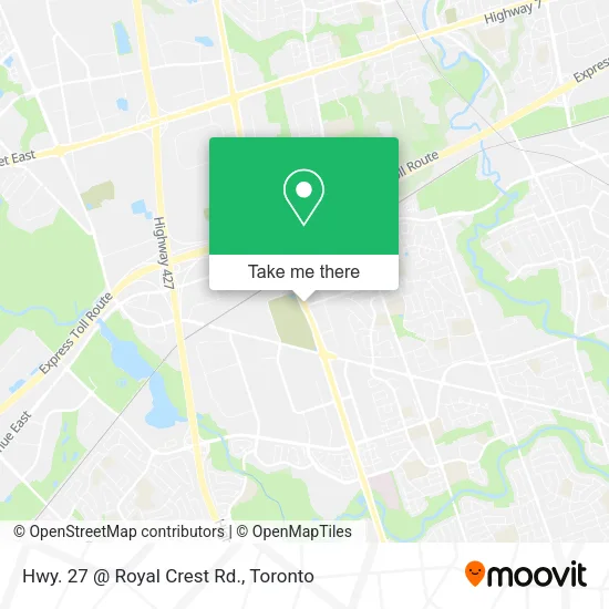 Hwy. 27 @ Royal Crest Rd. map