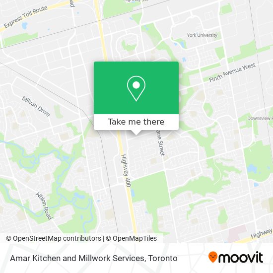 Amar Kitchen and Millwork Services map