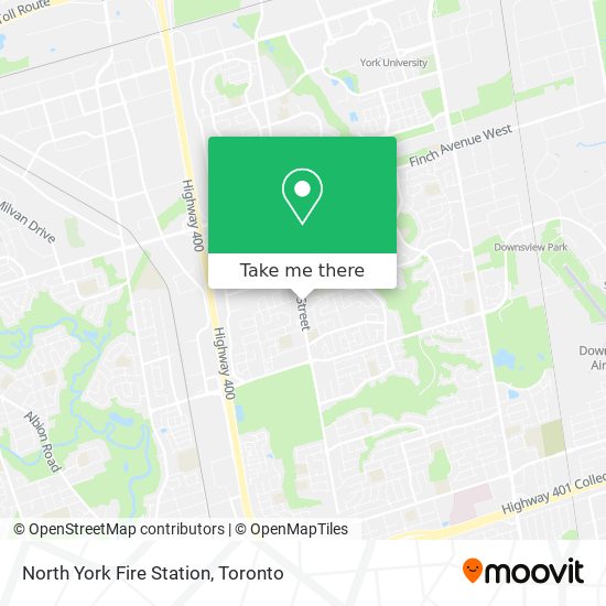 North York Fire Station map