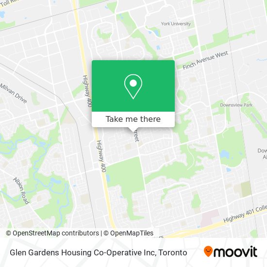 Glen Gardens Housing Co-Operative Inc map