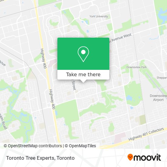 Toronto Tree Experts map