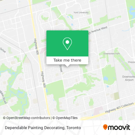 Dependable Painting Decorating map