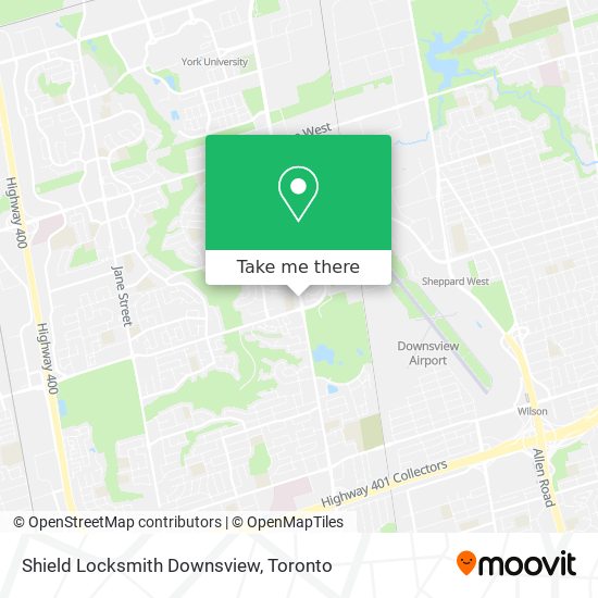 Shield Locksmith Downsview plan