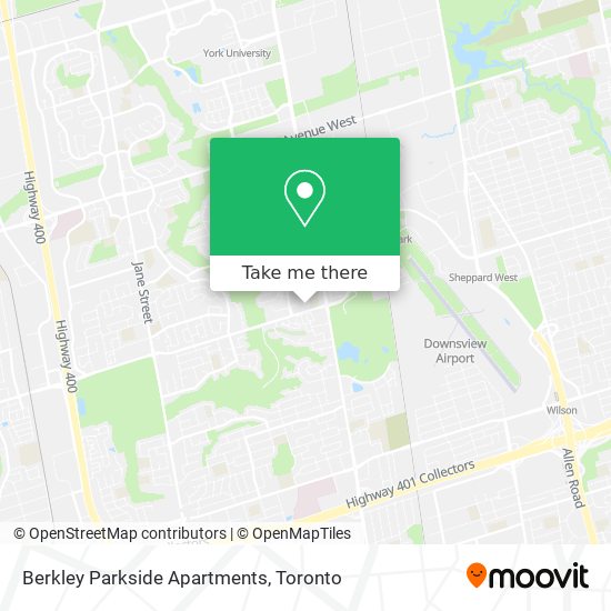 Berkley Parkside Apartments map
