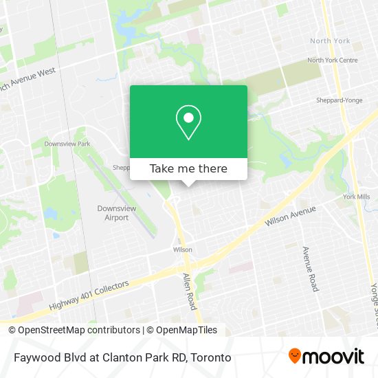 Faywood Blvd at Clanton Park RD map