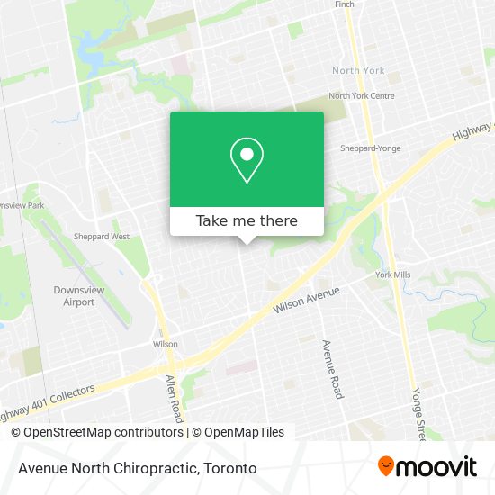 Avenue North Chiropractic map