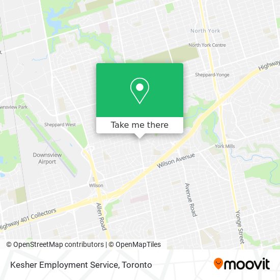 Kesher Employment Service map