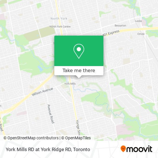 York Mills RD at York Ridge RD plan