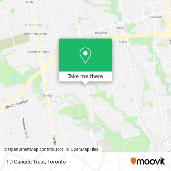 TD Canada Trust map