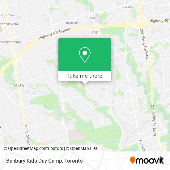 Banbury Kids Day Camp map