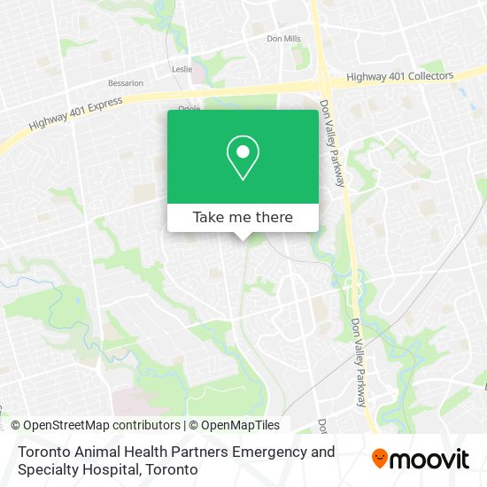 Toronto Animal Health Partners Emergency and Specialty Hospital plan