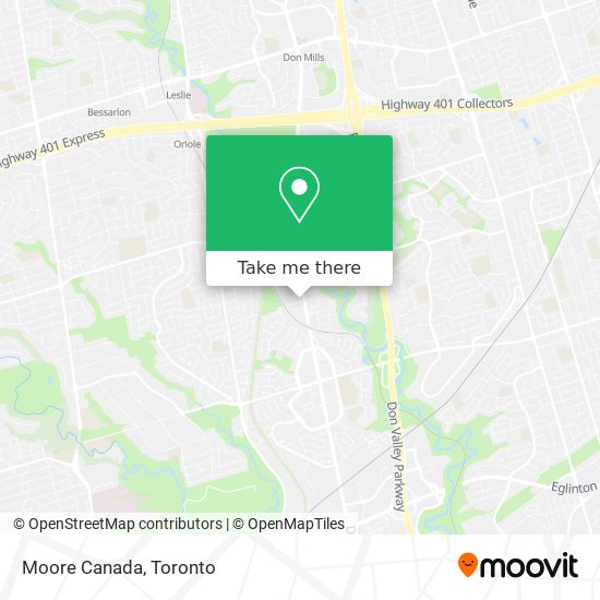 Moore Canada map