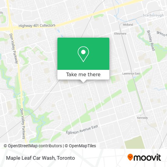 Maple Leaf Car Wash map