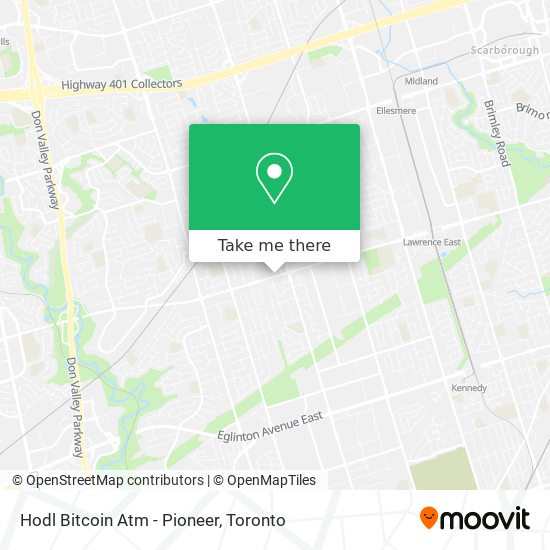 Hodl Bitcoin Atm - Pioneer map