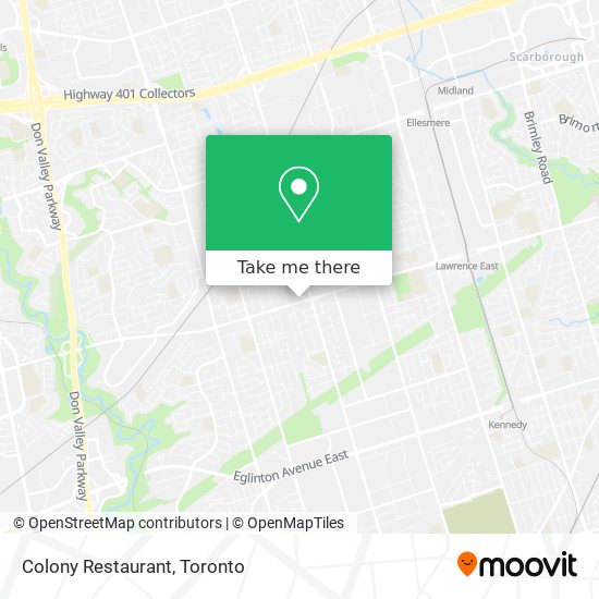Colony Restaurant map