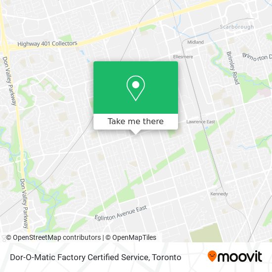 Dor-O-Matic Factory Certified Service map