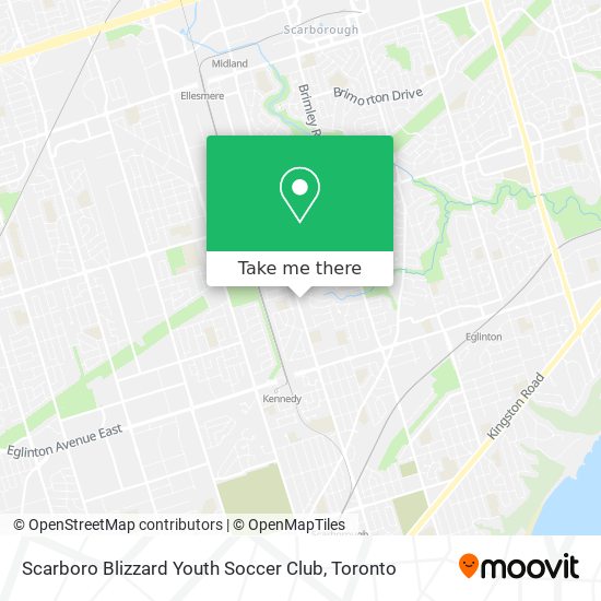 Scarboro Blizzard Youth Soccer Club map