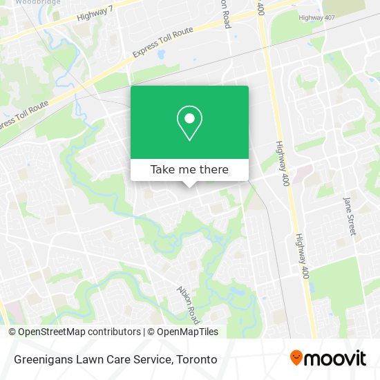 Greenigans Lawn Care Service map