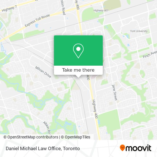 Daniel Michael Law Office map