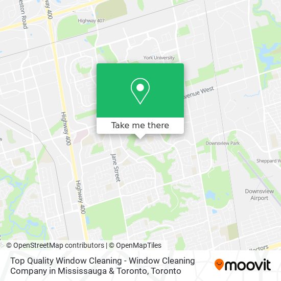 Top Quality Window Cleaning - Window Cleaning Company in Mississauga & Toronto map