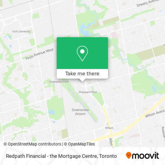 Redpath Financial - the Mortgage Centre map