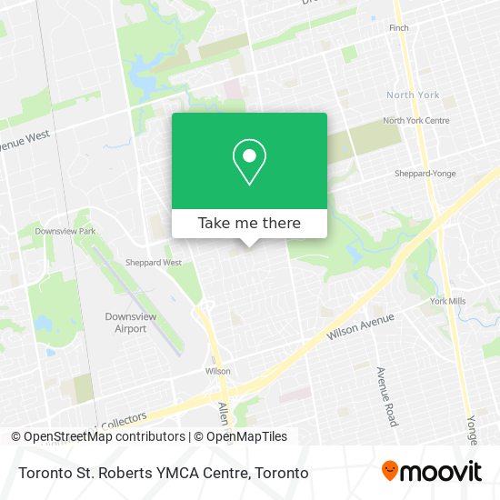 Toronto St. Roberts YMCA Centre map