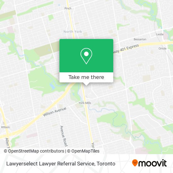 Lawyerselect Lawyer Referral Service map