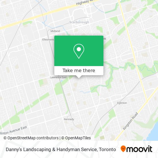 Danny's Landscaping & Handyman Service map