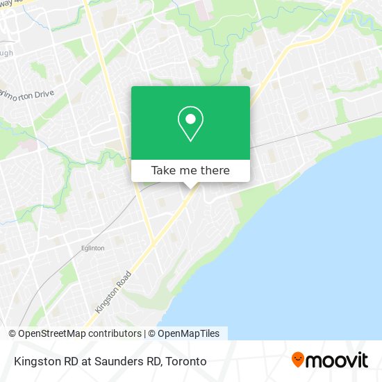 Kingston RD at Saunders RD map