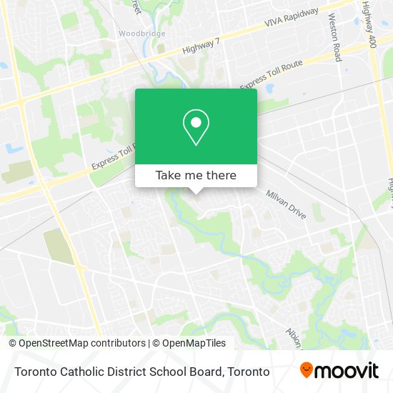 Toronto Catholic District School Board map