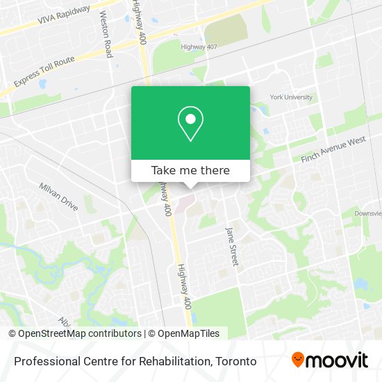 Professional Centre for Rehabilitation map