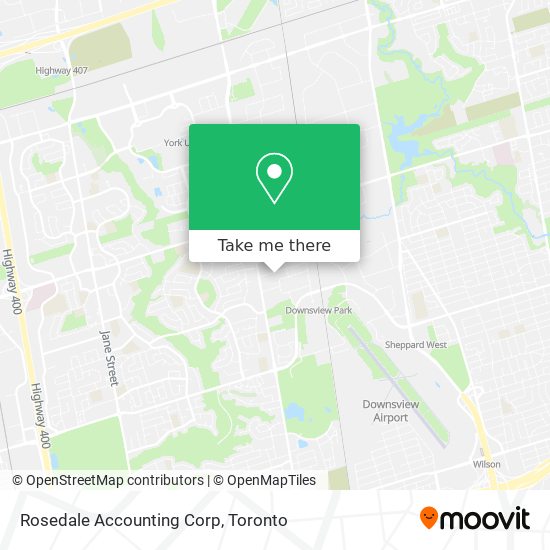 Rosedale Accounting Corp map
