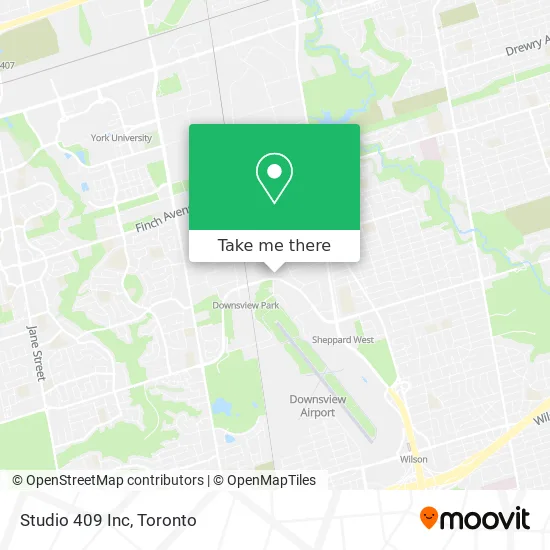 Studio 409 Inc map