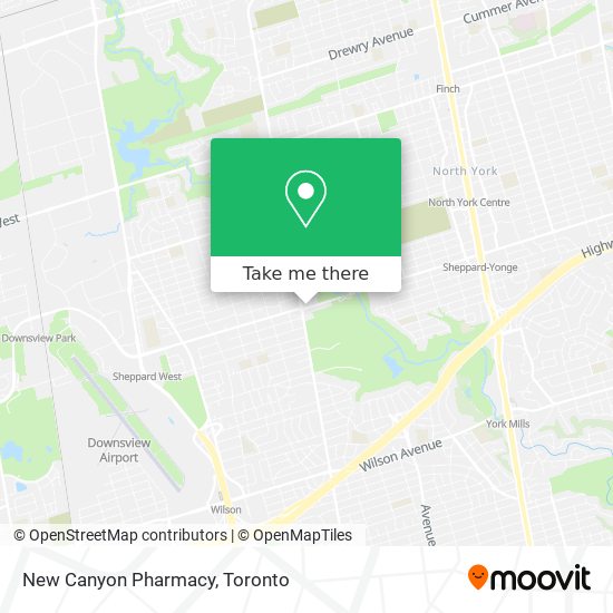 New Canyon Pharmacy map