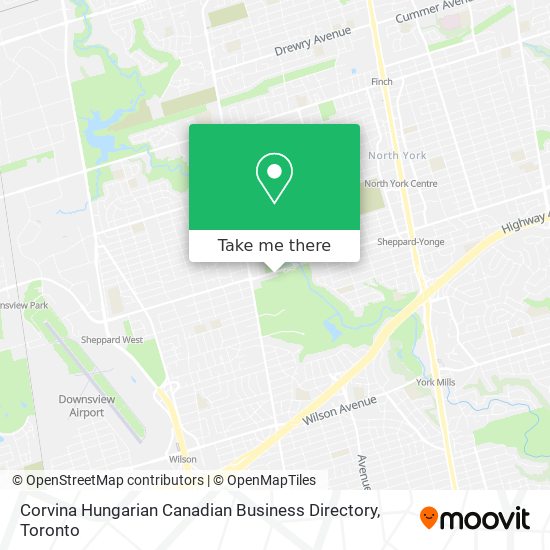 Corvina Hungarian Canadian Business Directory plan