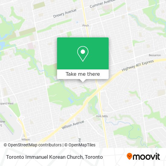 Toronto Immanuel Korean Church map