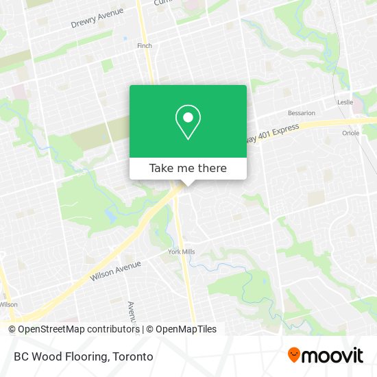 BC Wood Flooring map