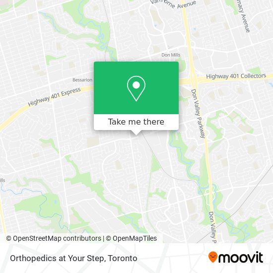 Orthopedics at Your Step map