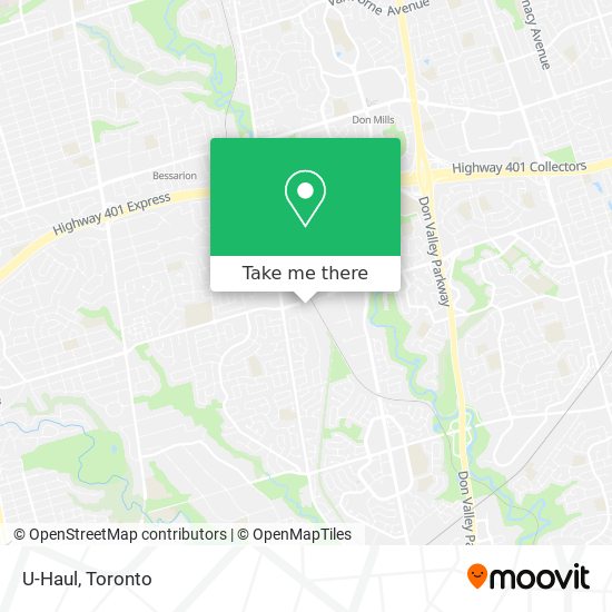 U-Haul map