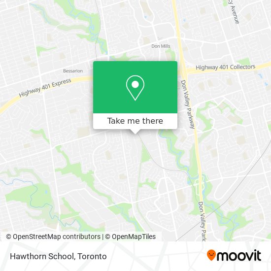 Hawthorn School map