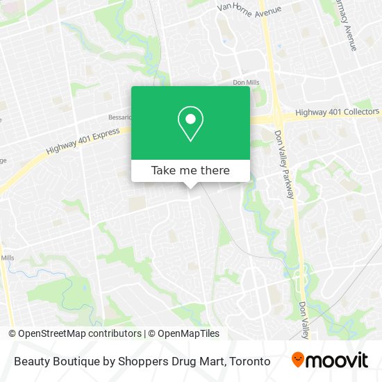 Beauty Boutique by Shoppers Drug Mart map