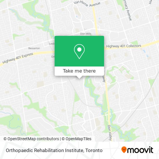 Orthopaedic Rehabilitation Institute map