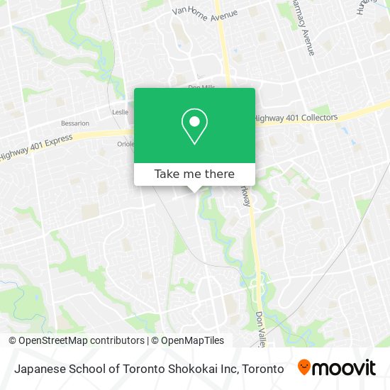 Japanese School of Toronto Shokokai Inc map